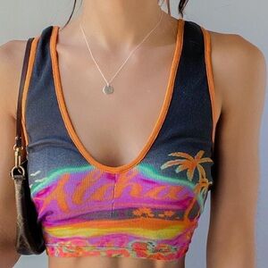 Urban Outfitters Vibrant Tropical Tank Top